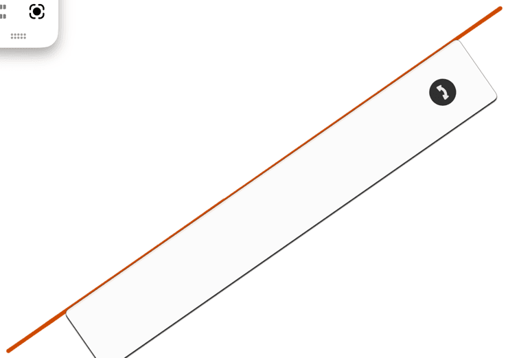 Drawing along the edge of Flow's simple ruler