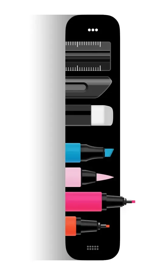 Trascinamento del dock dello strumento Flow