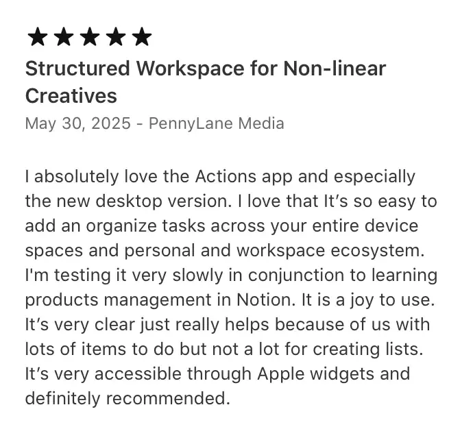 Actions for Mac review