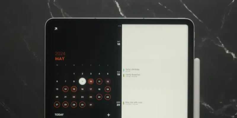 Analog and digital family planner duo